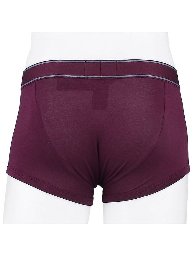 Men's Logo Band Stretch Boxer Trunk Briefs Burgundy - EMPORIO ARMANI - BALAAN 5