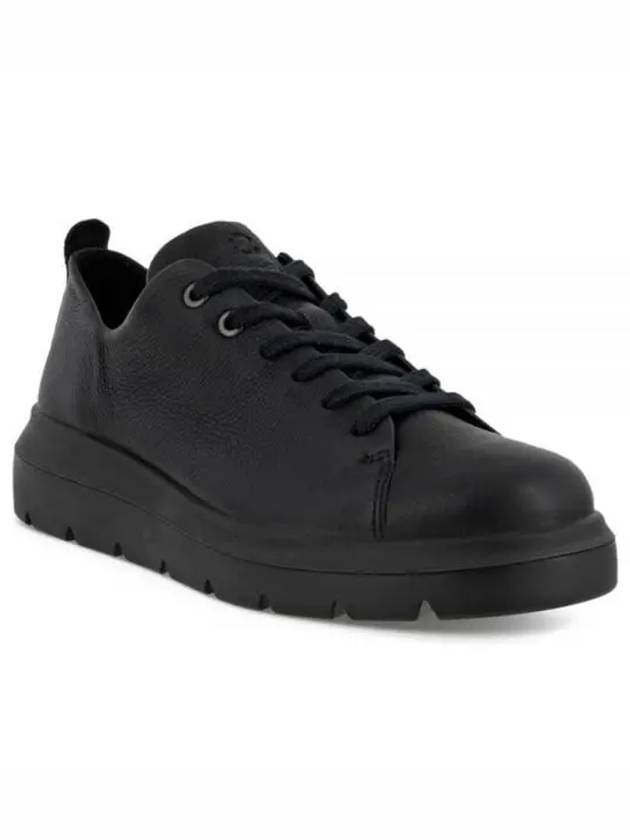 Nouvelle Lace Up Low Top Sneakers Black - ECCO - BALAAN 2