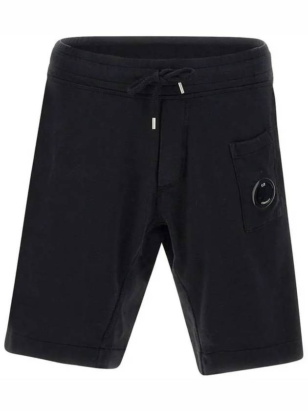 Light Fleece Regular Shorts Black - CP COMPANY - BALAAN 2