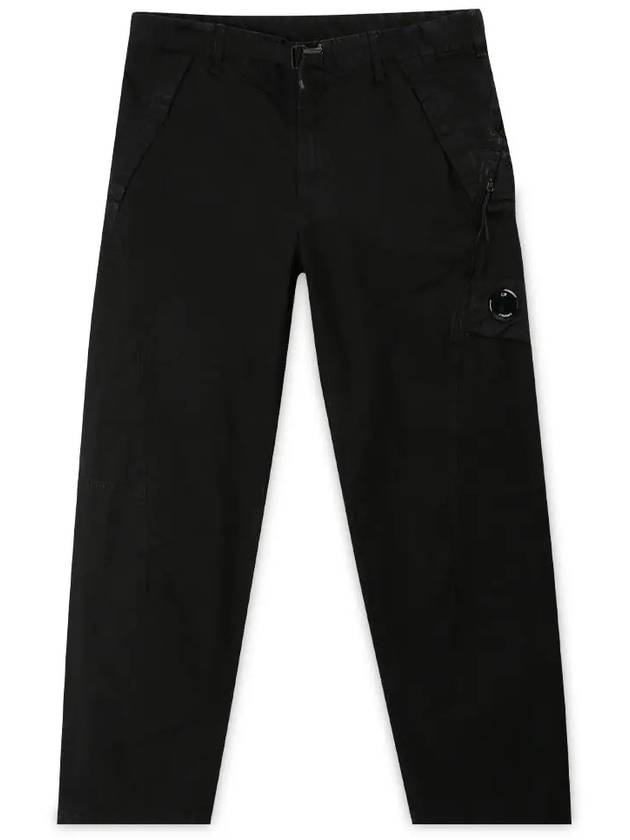 Batic Utility Straight Pants Black - CP COMPANY - BALAAN 4