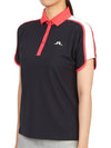 Golf wear women s collar short sleeve t shirt GWJT08096 6855 - J.LINDEBERG - BALAAN 3