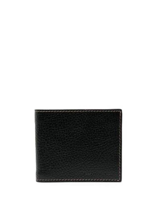 Full Grain Calfskin Half Wallet Black - BRUNELLO CUCINELLI - BALAAN 1