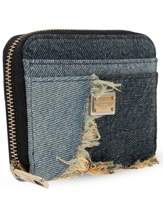 Dolce & Gabbana Wallet With Vintage Effect, Women's, Blue - DOLCE&GABBANA - BALAAN 4