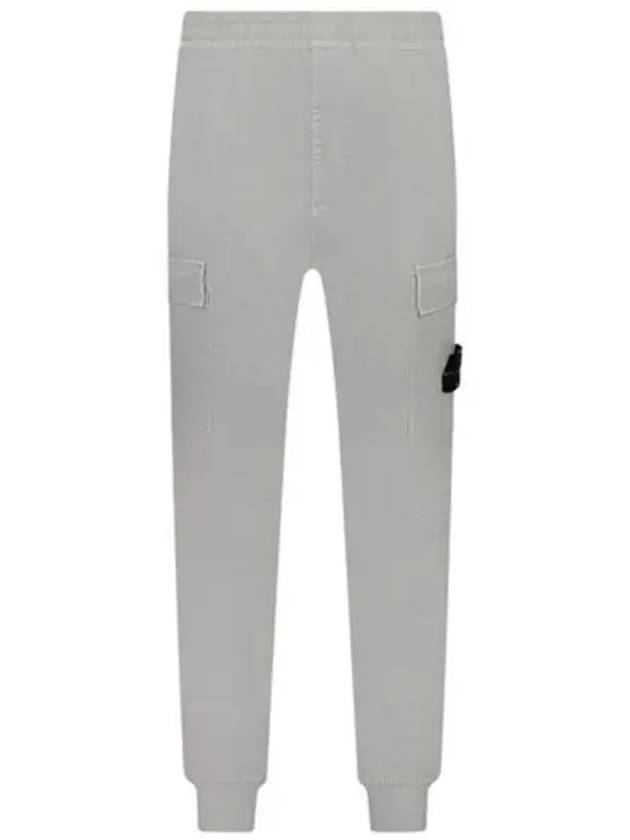 Stretch Cotton Cargo Straight Pants Grey - STONE ISLAND - BALAAN 2