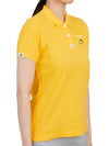 Women’s Icon Short Sleeve PK Shirt Yellow - HORN GARMENT - BALAAN 4