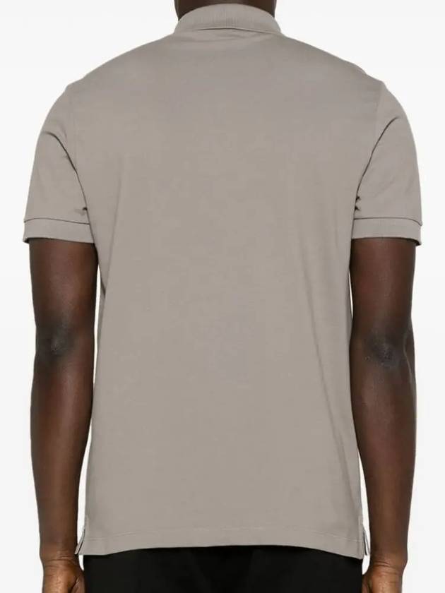 Pique Stretch Cotton Short Sleeve Polo Shirt Dove Grey - STONE ISLAND - BALAAN 4