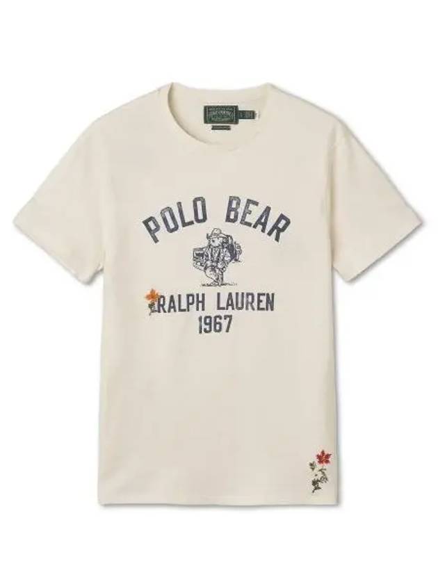 Custom Slim Fit Polo Bear Jersey T Shirt White - POLO RALPH LAUREN - BALAAN 1