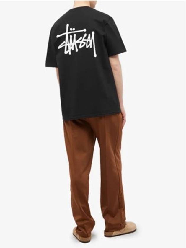 Basic Short Sleeve T-Shirt  Black - STUSSY - BALAAN 7