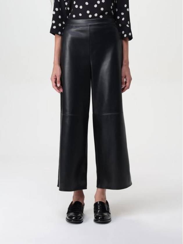 Luciana Straight Crop Pants Black - MAX MARA - BALAAN 1