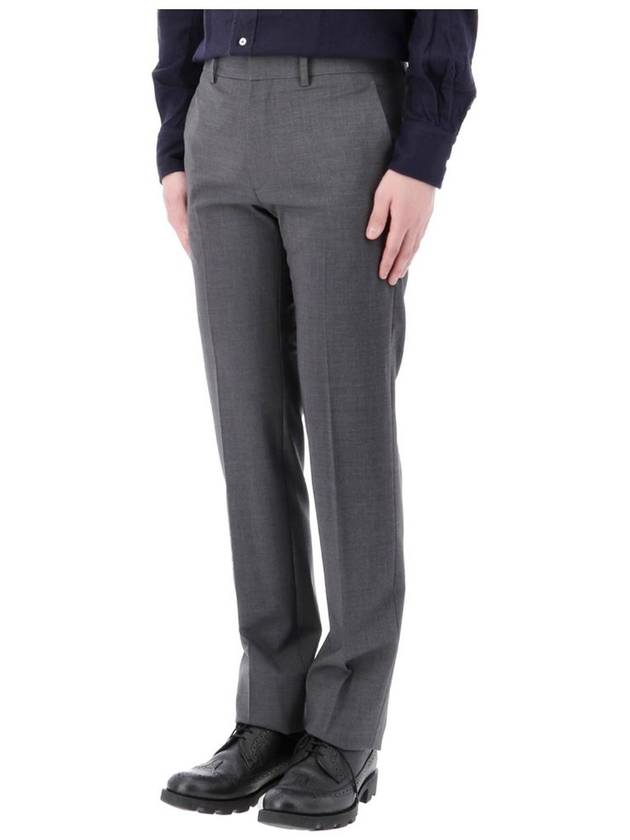 Men's Mayer Stretch Wool Straight Pants Grey - THEORY - BALAAN 4