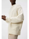 Savio Mock Neck Cable Knit Top Cloud White - J.LINDEBERG - BALAAN 4