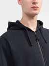 Wappen Patch Cotton Zip Up Hoodie Navy - STONE ISLAND - BALAAN 4