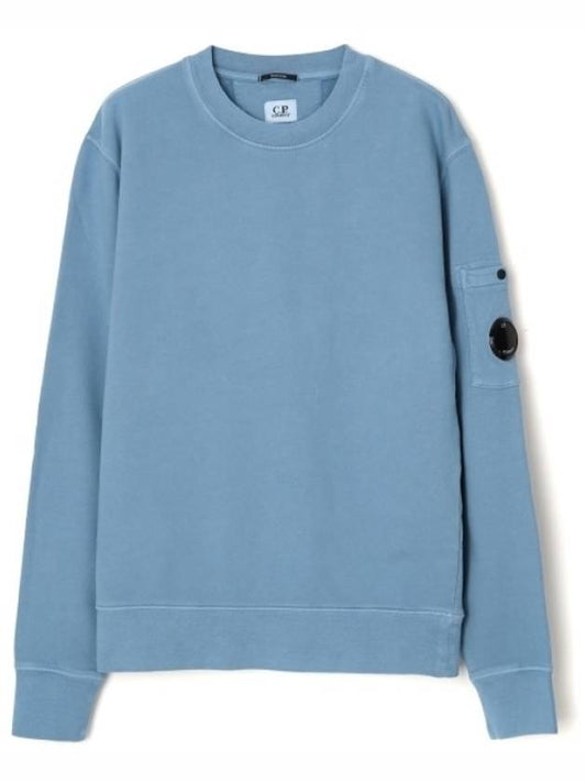 Brushed Emerized Fleece Lens Sweatshirt Blue - CP COMPANY - BALAAN 2