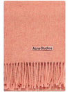 Wool Fringe Scarf Rose Melange - ACNE STUDIOS - BALAAN 2