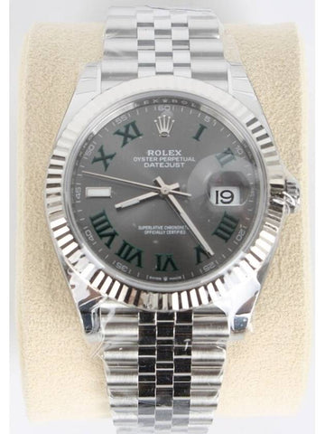 21 years with Rolex Datejust steel slate - ROLEX - BALAAN 1