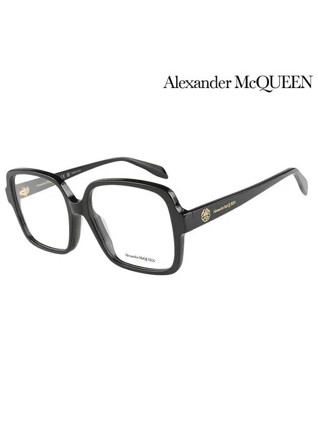 Eyewear Square Acetate Eyeglasses Black - ALEXANDER MCQUEEN - BALAAN 2