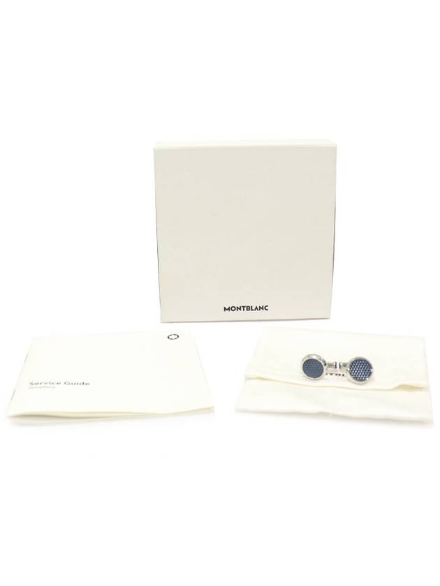 112904 Blue Lacquer Meisterst ck Cuff Links - MONTBLANC - BALAAN 2