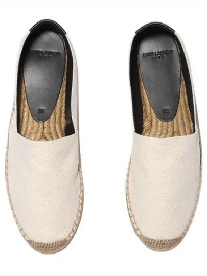 Women's Monogram Canvas Espadrilles Beige - SAINT LAURENT - BALAAN 2