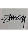 Smooth Stock Logo Knit Vest Cream - STUSSY - BALAAN 4