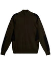 Men s Kendrick Zip up Golf Sweater Forest Green GMKW11175 M354 - J.LINDEBERG - BALAAN 1