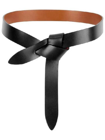 Lecce Note Leather Belt Black - ISABEL MARANT - BALAAN 1