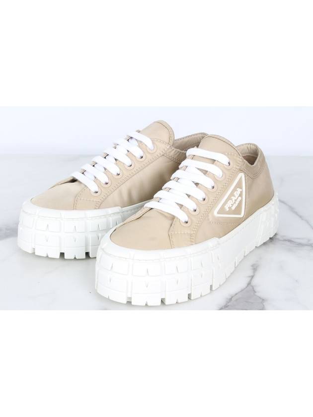 Wheel Gabardine Re Nylon Sneakers Beige 36 5 235 - PRADA - BALAAN 7