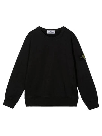 Wappen Patch Cotton Sweatshirt Black - STONE ISLAND - BALAAN 1