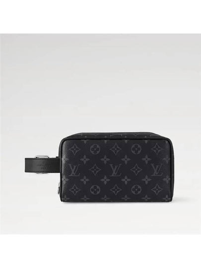 Trousse Toilette Locker Dopp Kit Monogram Eclipse Pouch Bag Black - LOUIS VUITTON - BALAAN 2