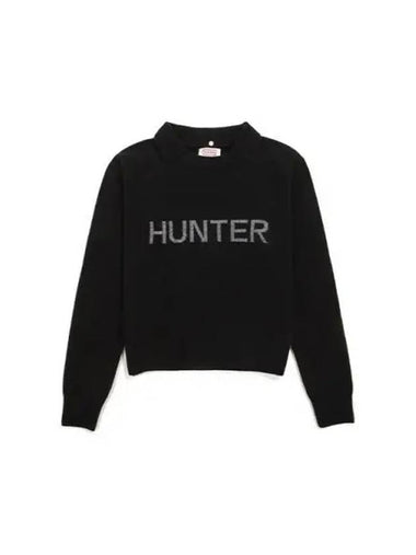 Detachable Collar Wool Sweater Black HBW0001AKZBLK - HUNTER - BALAAN 1