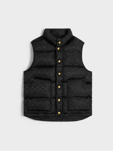 Monogram Nylon Quilted Vest Black - CELINE - BALAAN 1