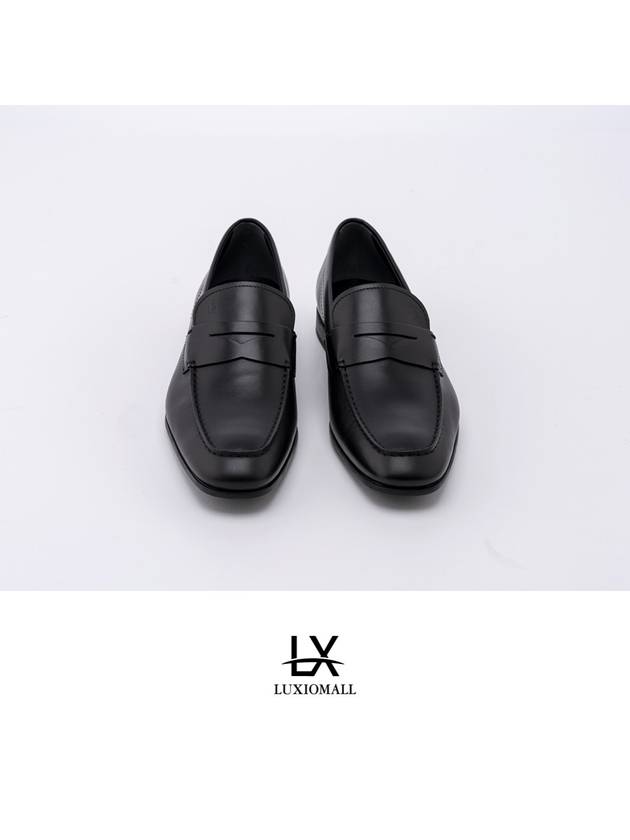 Men's Penny Leather Loafers Black - TOD'S - BALAAN 5