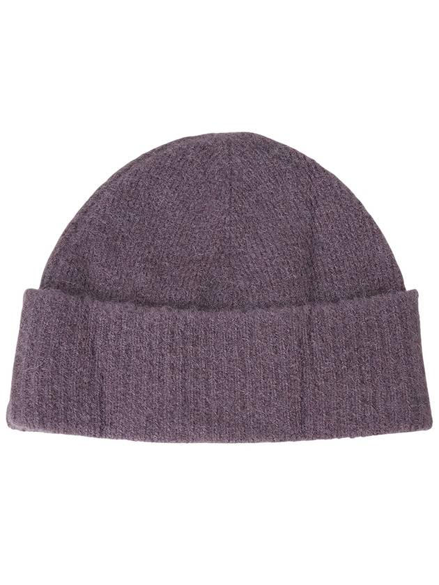 Logo Patch Knit Beanie Lilac - AMI - BALAAN 3