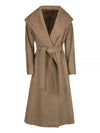 Danton Cashmere Single Coat Beige - MAX MARA - BALAAN 2