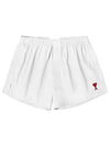 De Coeur Cotton Shorts White - AMI - BALAAN 4