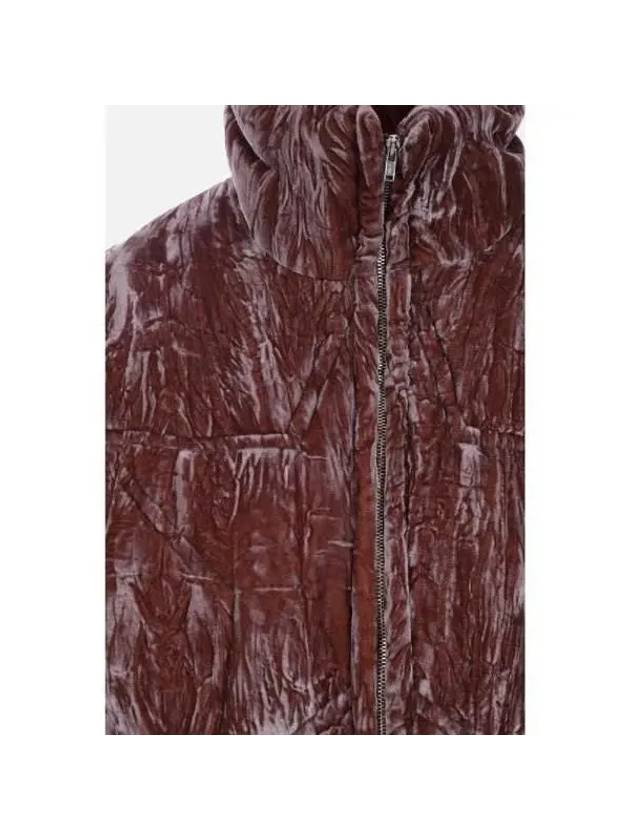 Collina Strada Crinkle Star Quilted High Neck Down Jacket XX5001 CHOCOLATERASPBERRY - COLLINA STRADA - BALAAN 5