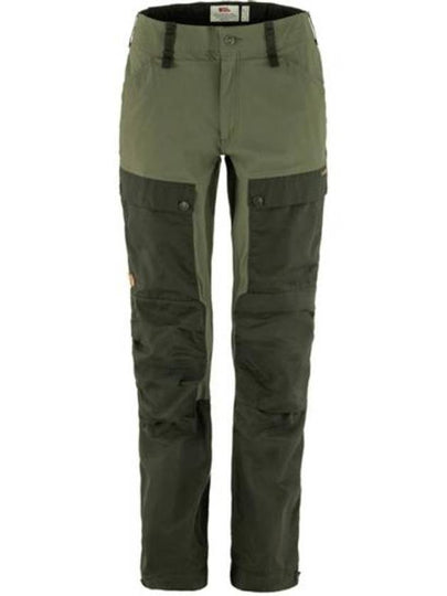 Women's Keb Trousers Curved Green Camo Laurel Green - FJALL RAVEN - BALAAN 2