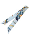 Bandeau Silk Scarf Blue - CHLOE - BALAAN 4