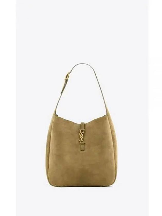 Le 5 A 7 Suede Shoulder Bag Barley Green - SAINT LAURENT - BALAAN 2