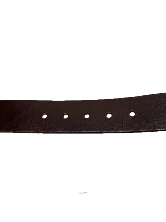 Vintage Buckle Belt Dark Brown - DOLCE&GABBANA - BALAAN 7