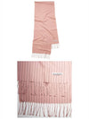 New Wool Stitch Muffler Pink - ACNE STUDIOS - BALAAN 5