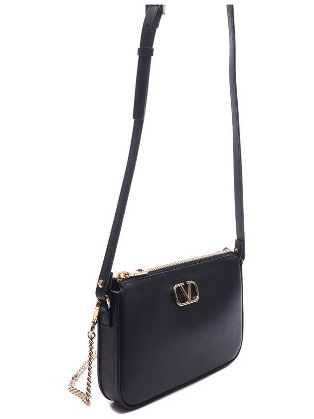 V Logo Signature Mini Shoulder Bag Black - VALENTINO - BALAAN 4