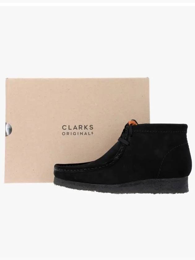 Wallabee Suede Ankle Boots Black - CLARKS - BALAAN 4