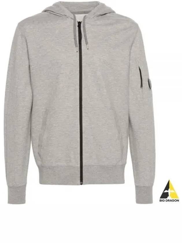 Light Fleece Zip Up Hoodie Grey - CP COMPANY - BALAAN 2