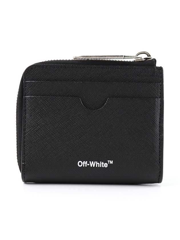 Diag binder zipper card wallet - OFF WHITE - BALAAN 3