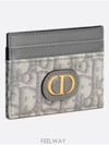30 MONTAIGNE 5 Slot Card Wallet Gray - DIOR - BALAAN 4