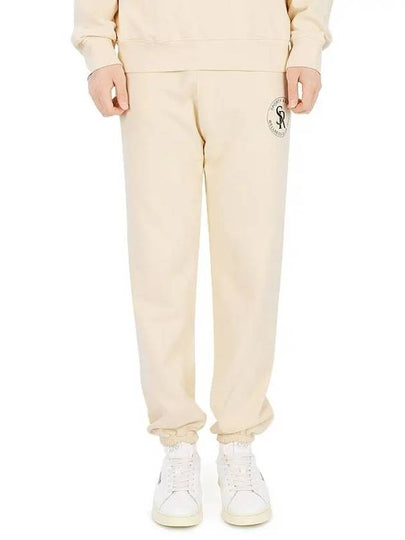 Suede Jogger Pants Cream Black SR SWEATPANT CREAM BLACK - SPORTY & RICH - BALAAN 2