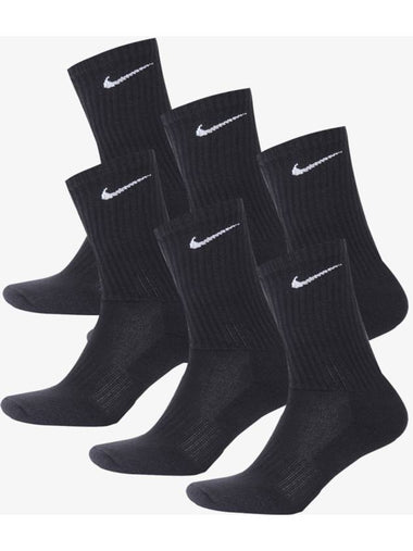 Everyday Cushioned Socks 3 Pack Black - NIKE - BALAAN 1