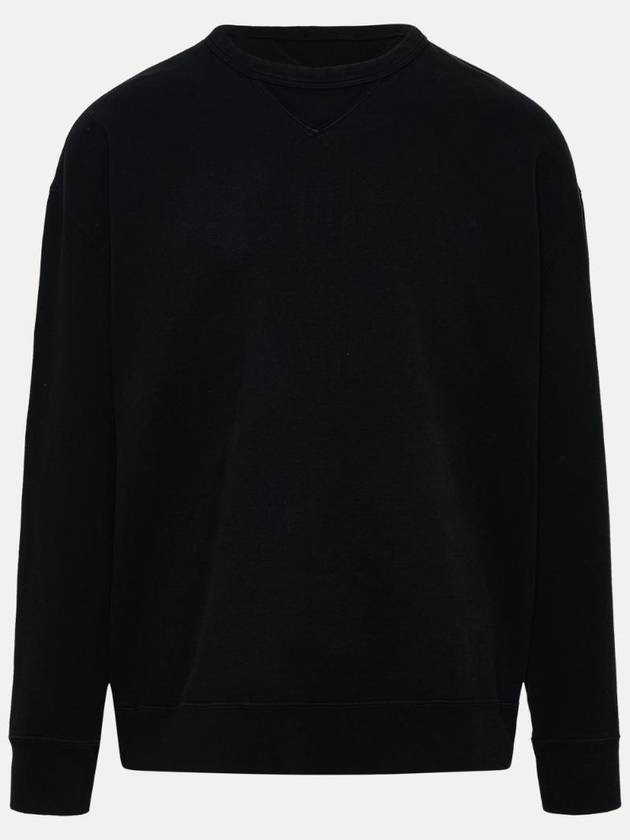 Garment Dyed Cotton Jersey Sweatshirt Black - TEN C - BALAAN 2