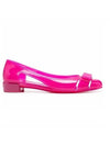 Vara Bow Jelly Ballet Flat Hot Pink - SALVATORE FERRAGAMO - BALAAN 1