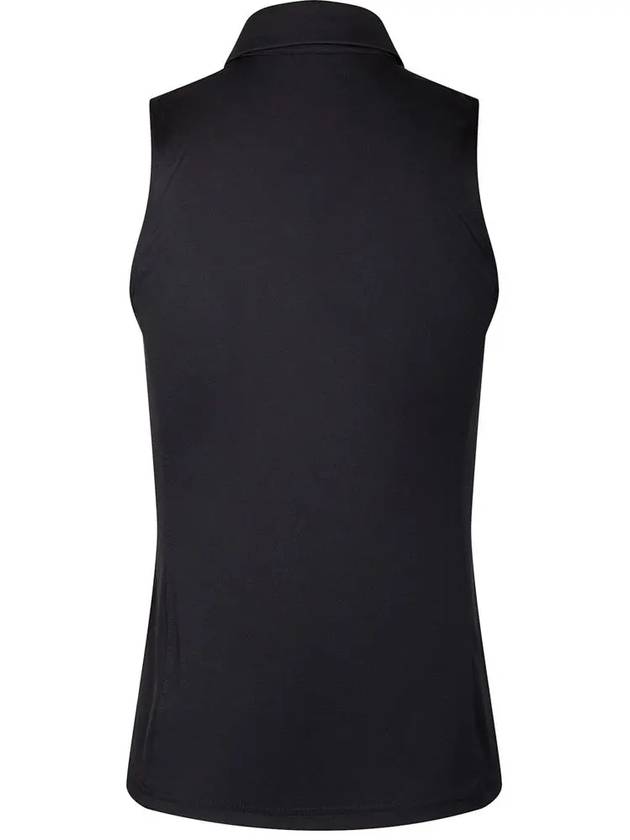 Women's DENA Logo Sleeveless PK Shirt Black - J.LINDEBERG - BALAAN 4